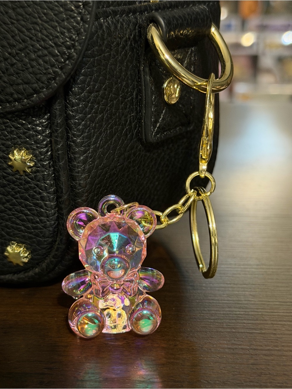 Iridescent Bear Keychain Set of (2)